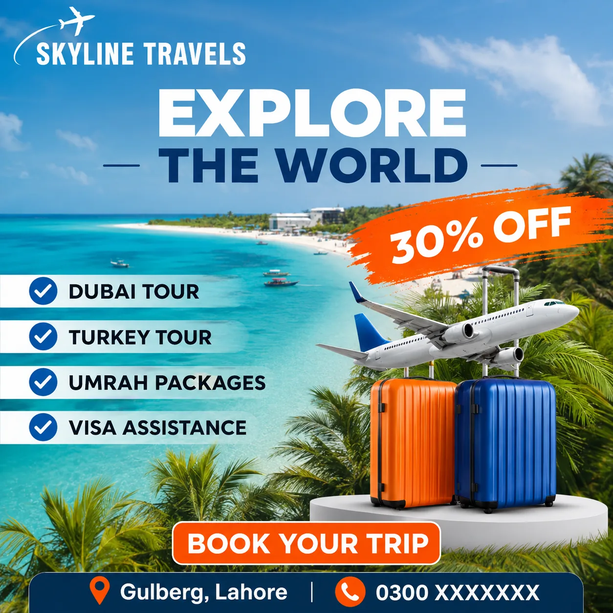 Skyline Travels flyer
